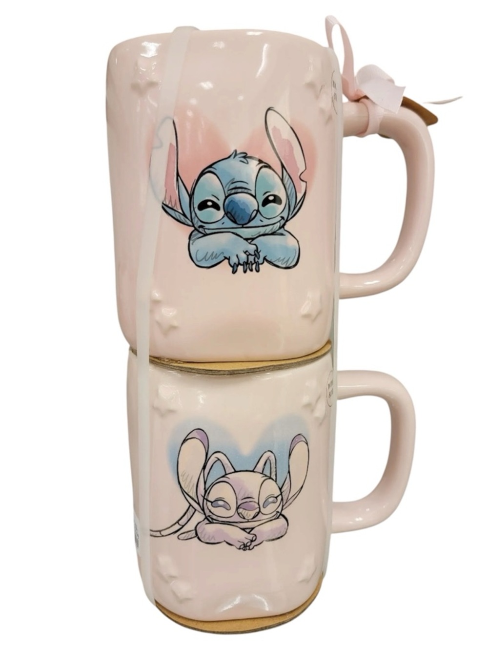 Stitch Pink Ceramic Mug Set - 'Cosmic Cuties' - Picture 2 of 3